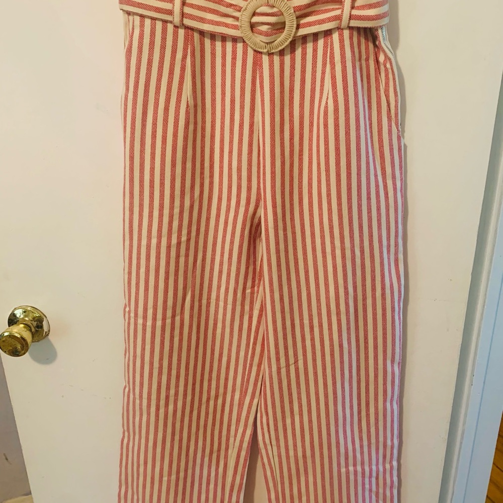 Anthropologie Moon River cropped and striped wide leg Pants, Size Small, NWOT